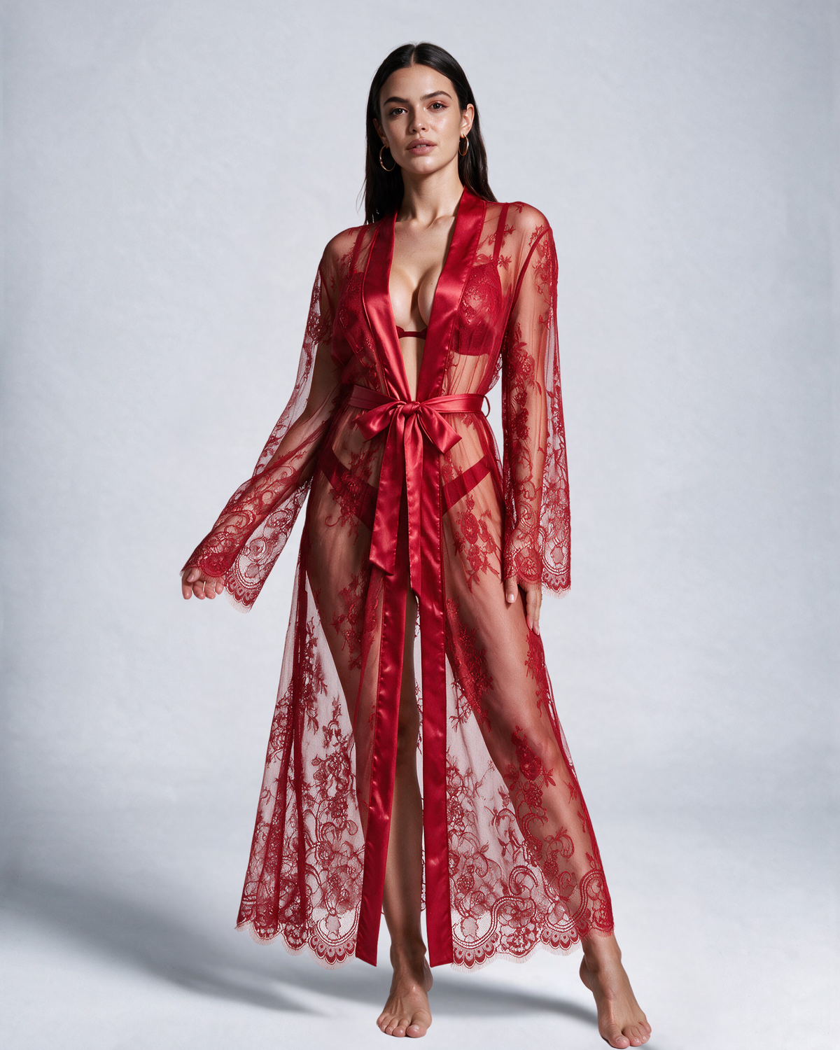 The Nocturne Lace Negligee