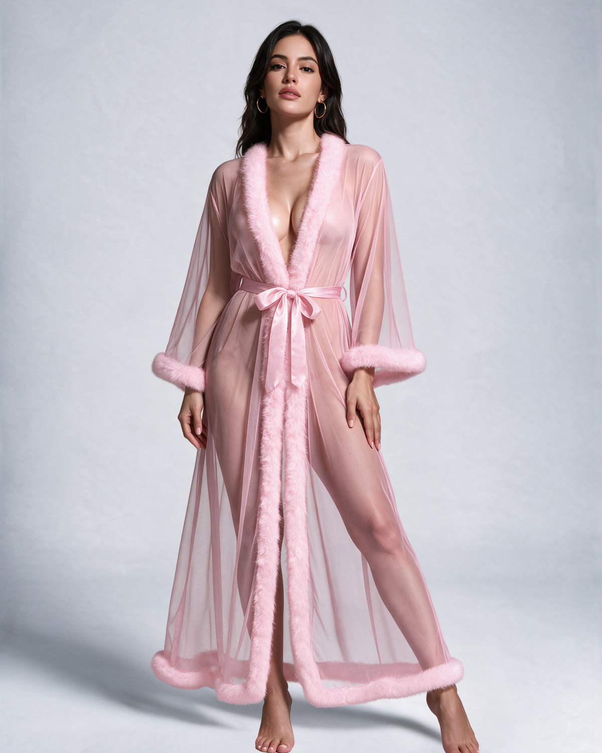 The Nocturne Feather Negligee