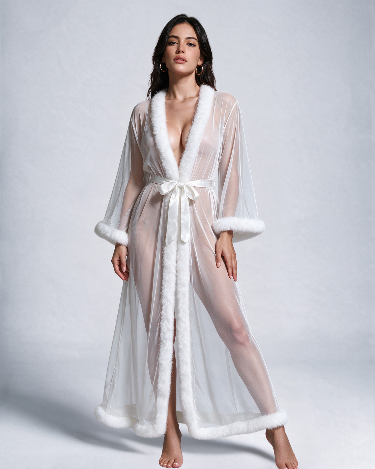 The Nocturne Feather Negligee