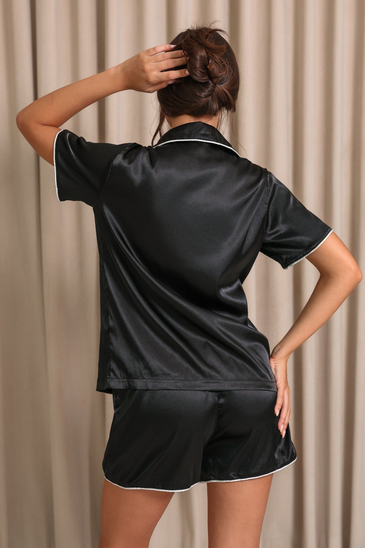 The Nocturne Satin Pajama Set