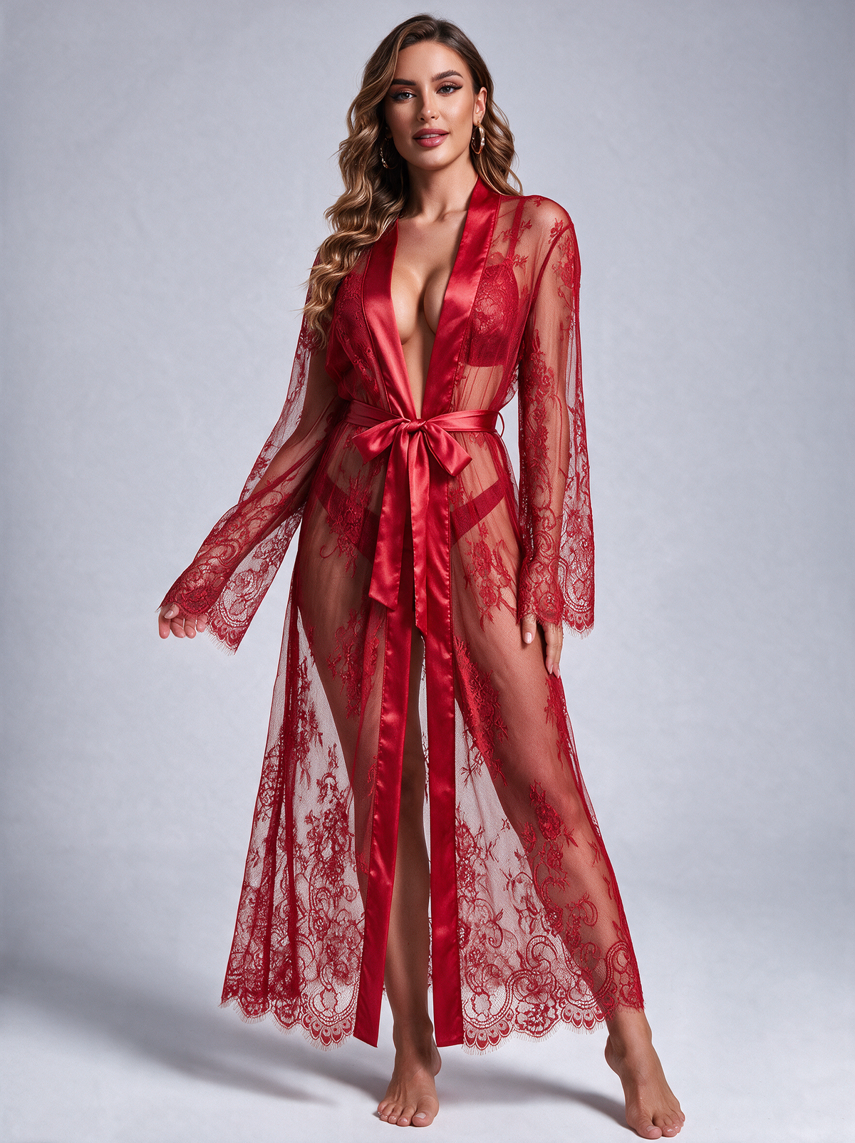 The Nocturne Lace Negligee