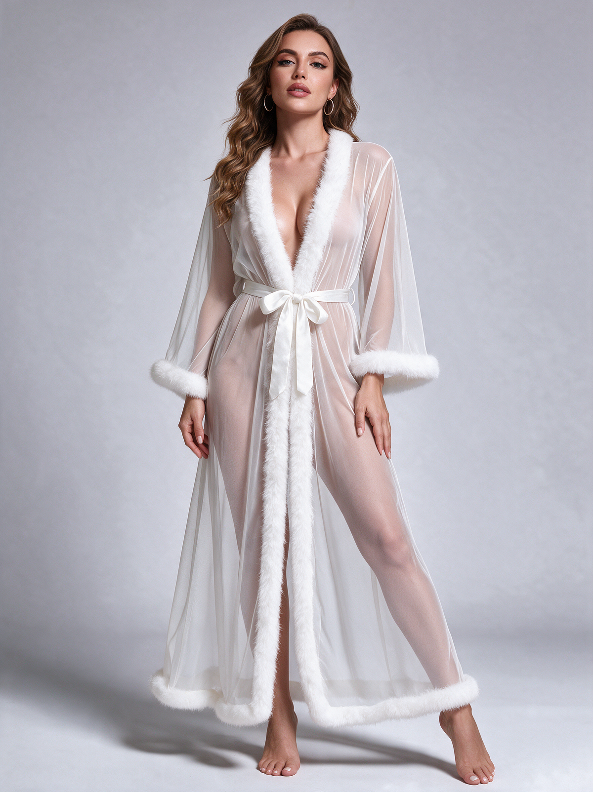 The Nocturne Feather Negligee
